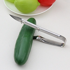 Kitchen Ware Convenient Stainless Steel Onion Grater Peeler