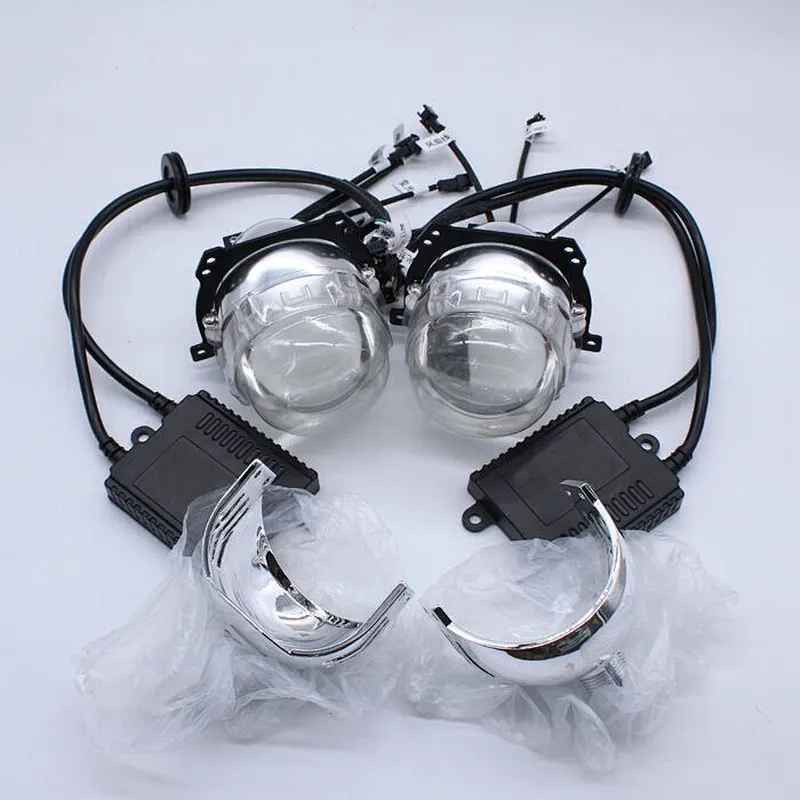 35W Led Halo Rings Bi Xenon Projector Lens Light
