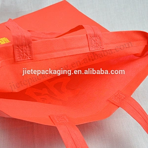 Customized printed red reusable red PP non woven shopping bag for gift,market
