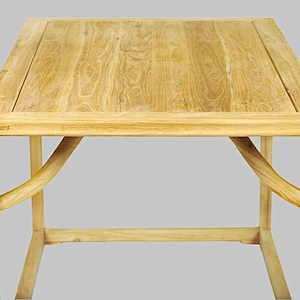 Chinese elm solid wooden dining room set