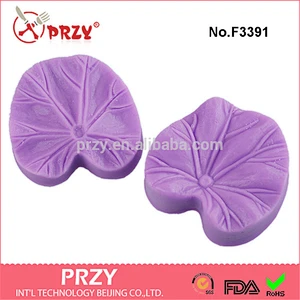 F3391 Silicone maple leaf fondant mould,Silicone 3D leaf press mold
