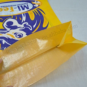 Accept custom 20kg polypropylene pp woven plastic feed packaging bag