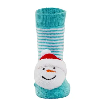 3d funny christmas tree gift baby thick terry socks