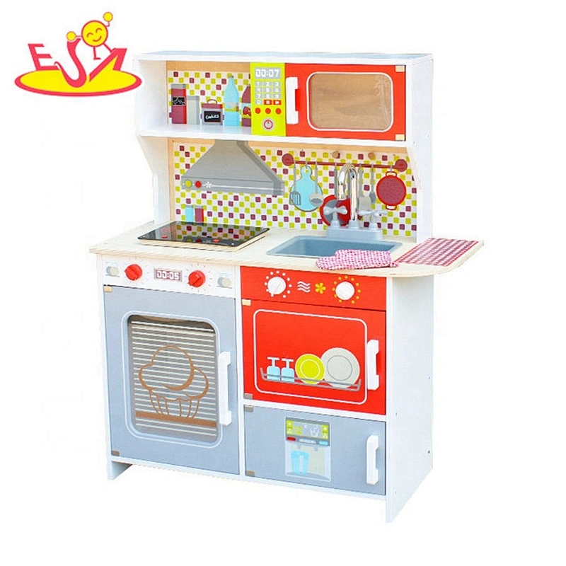 2019 New arrival child wooden toy kitchen set for pretend W10C386