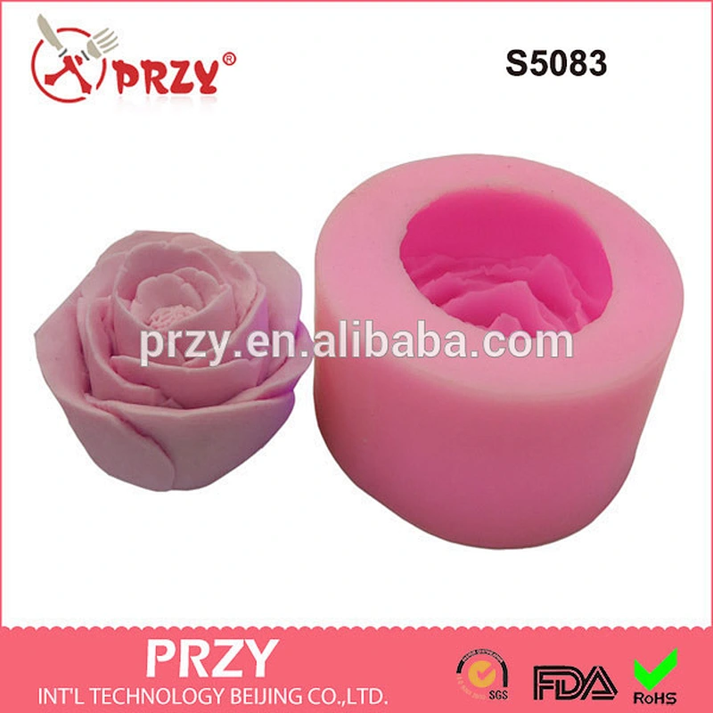 S5083 Camellia Handmade Soap Mold Liquid Sugar Mold Baking Tools