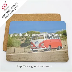 Souvenir gifts mdf cork mat / cork mat / heat protection table mat