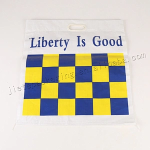 New style plastic laminated pp woven pocket with carry handle