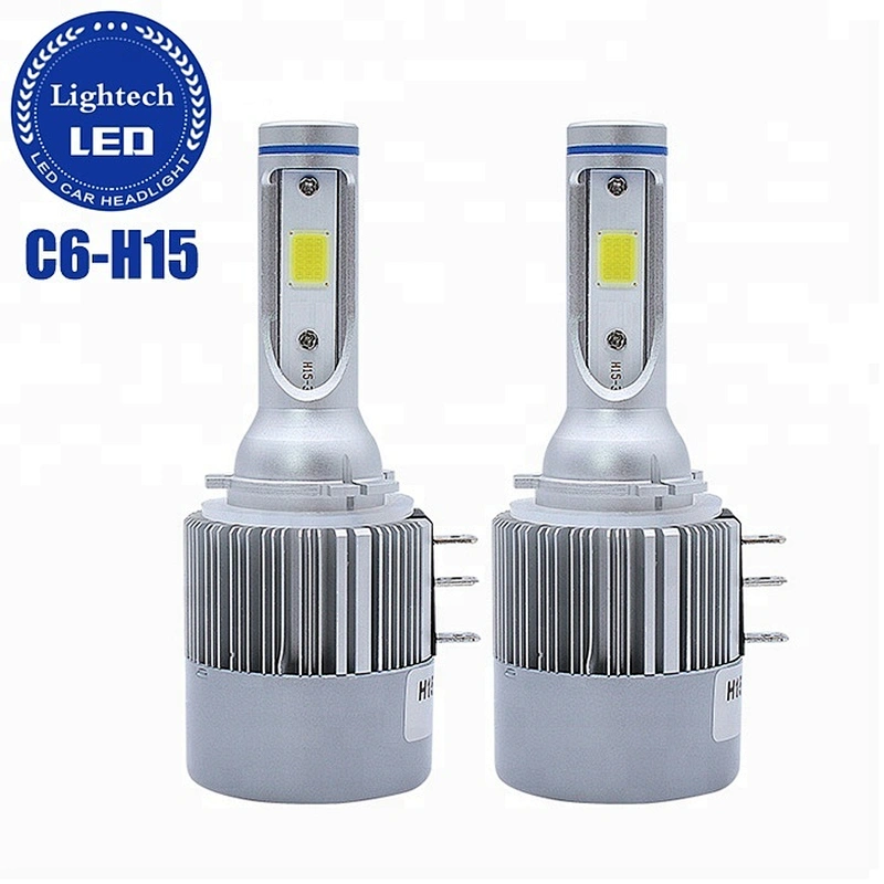 Lightech Wholesale emark led headlight C6 H15 Led Auto Car Lights for vw Golf