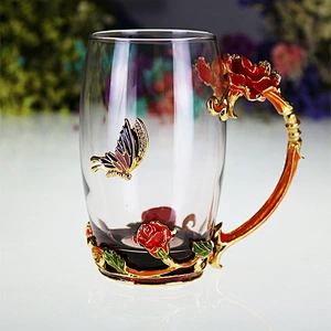 2019 luxury glass coffee cup 3d souvenir mug glass tumbler