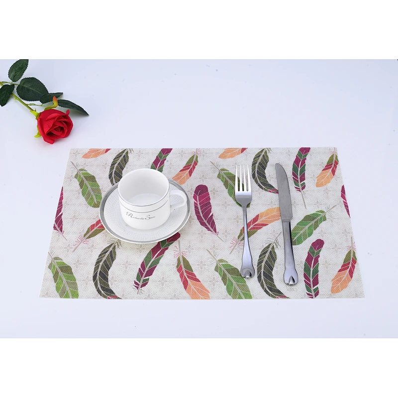 Newly designed vinyl placemats in the kitchen  Family Hotels