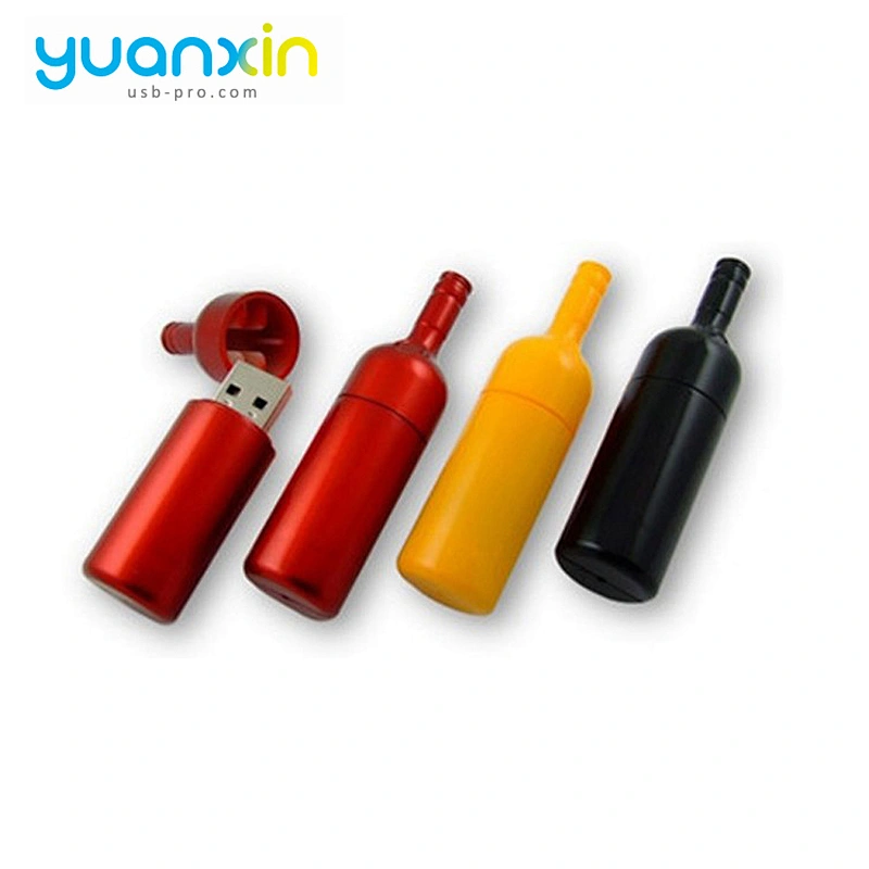 Novelty Products Red Wine Bottle Usb Flashdisk Usb Flash Stick With Personalized