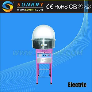 Easy Operation Professional Commercial Cotton Candy Floss Machine with Cart and Cover