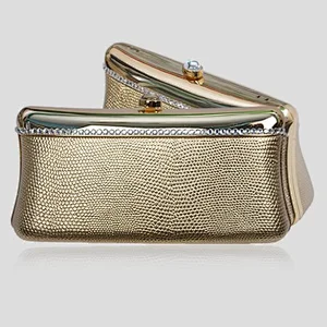 Fashion gold evening clutch hard box style G20058