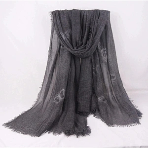 Wholesale New Design Fashion Polyester Scarf Muslim Hijab Crinkle Scarf Hijabs For Lady