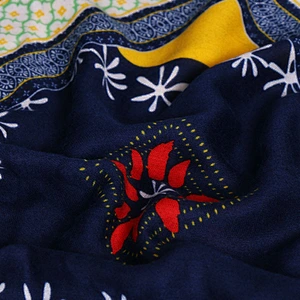 Printed chiffon georgette scarf silk fabric mens silk scarves for sale