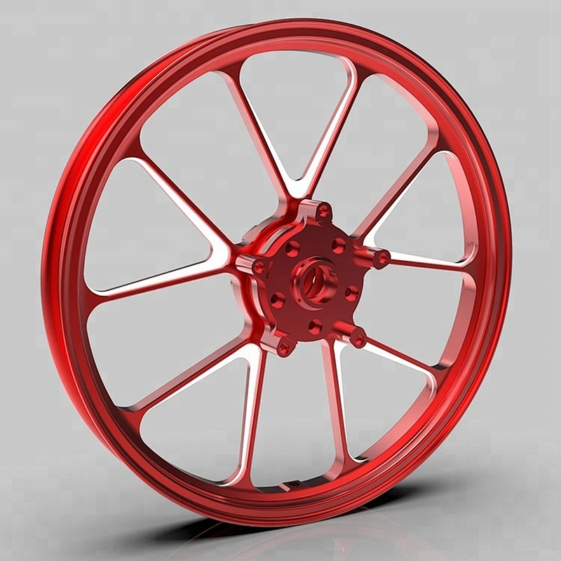 CNC Machining  Aluminum Motorcycle Forge Wheel