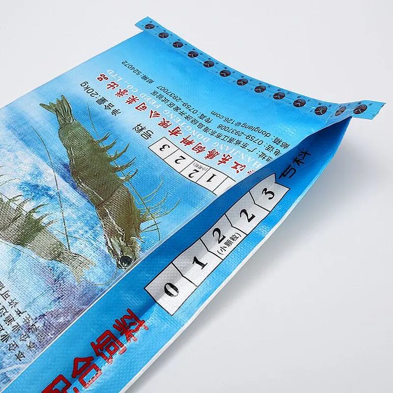 Custom color printing woven bag liner bag for shrimp fertilizer packaging