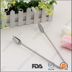 Convenient Stainless Steel Kitchen Locking Tongs