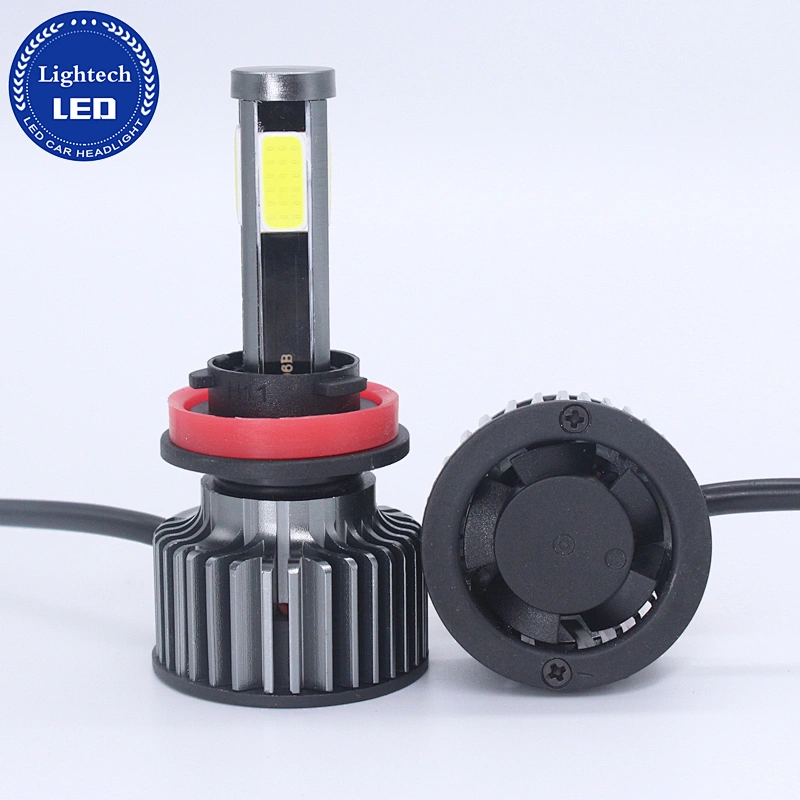 4 Sides Fan Lighting Super Bright H4 H11 H13 H7 C6 LED Headlight Bulb