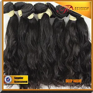 vogue wholesale hit factory price unprocessed brazilian hair deep wave hair