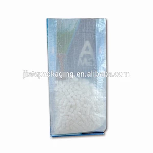 Customized new design transparent virgin laminated PP plastic woven rice, corn, seed packaging bag 20kg
