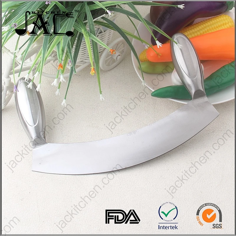 High Quality Food Grade Stainless Steel Mezzaluna Chopper