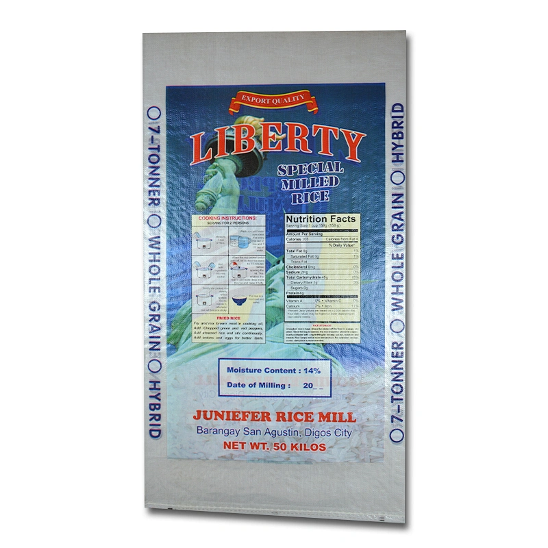 High quility plastic pp woven rice bags for packing grain 5kg 25kg