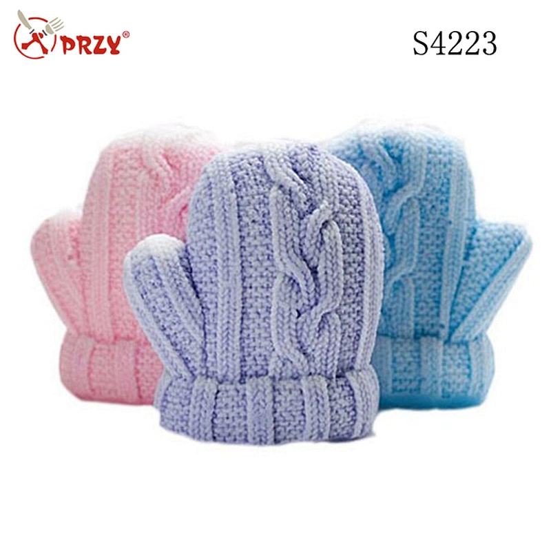 S4223 PRZY gloves 3d silicone Soap mold mitten silicone mold silicone candle mold