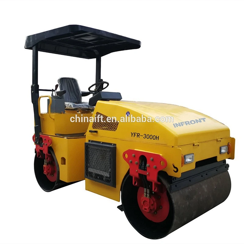 Two-wheeled Roller Compactor 3 Ton New Road Roller Price Sitting Roller
