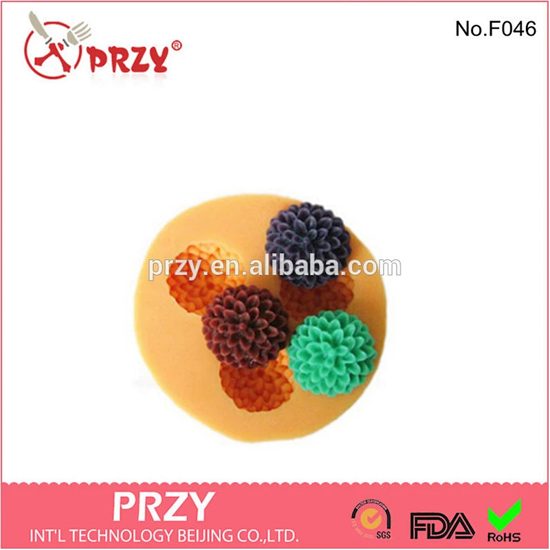 ball-flower edible cake decorations