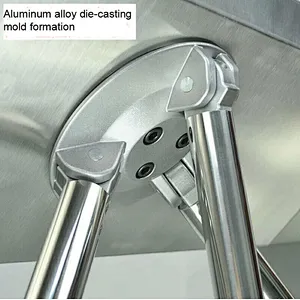 Stainless Steel Three-arm Adjustable Rotation Portable Turnstiles
