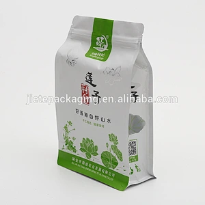 Stand up ziplock pouch food packaging PE plastic bag