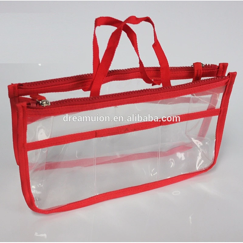 Clear Dual Zipper Bag-in-Bag Travel Organizer