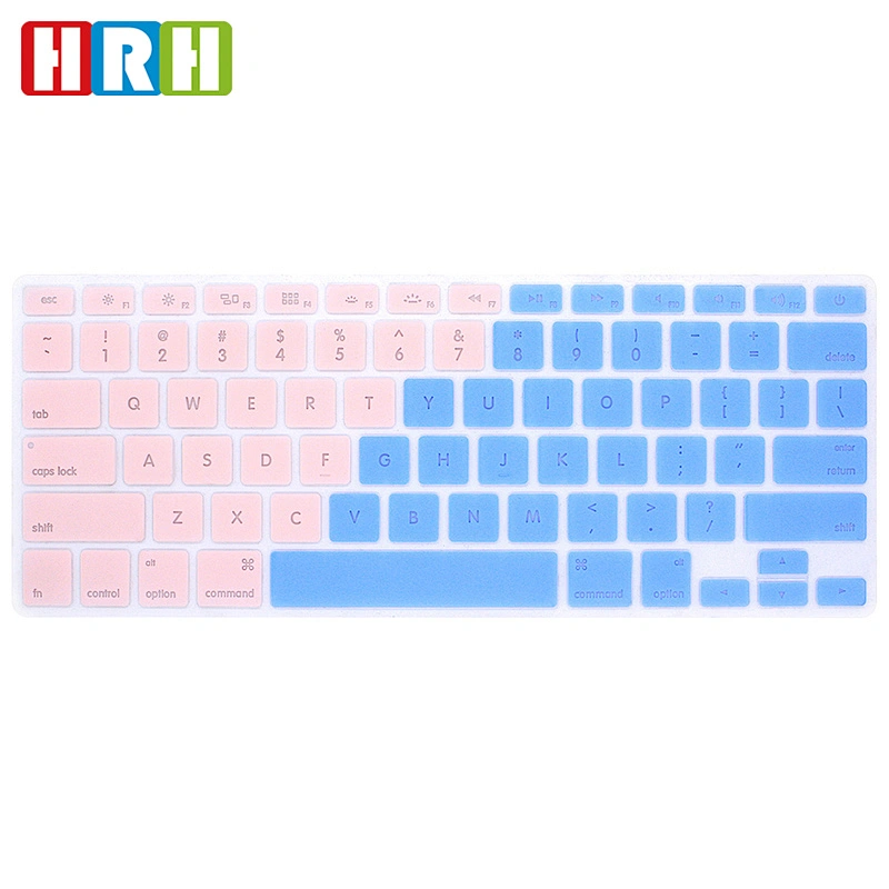 custom glow in the dark keyboard cover backlight silicone keyboard skin china factory