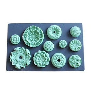 fondant tools cake decorating clay vintage art decor silicone molds