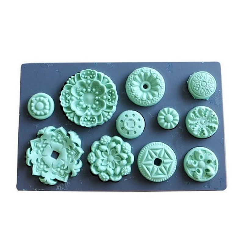 fondant tools cake decorating clay vintage art decor silicone molds