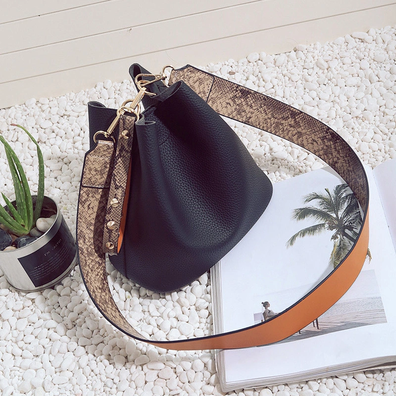 2019 Trend Long Belt Women PU Leather Messenger Bag And Handbag For Girls