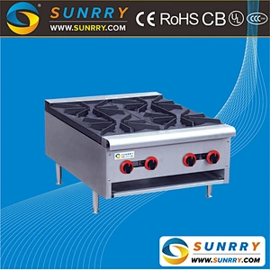 Commercial equipment built-in portable 4 burner freestanding gas stove cooker temperature control valve for sale