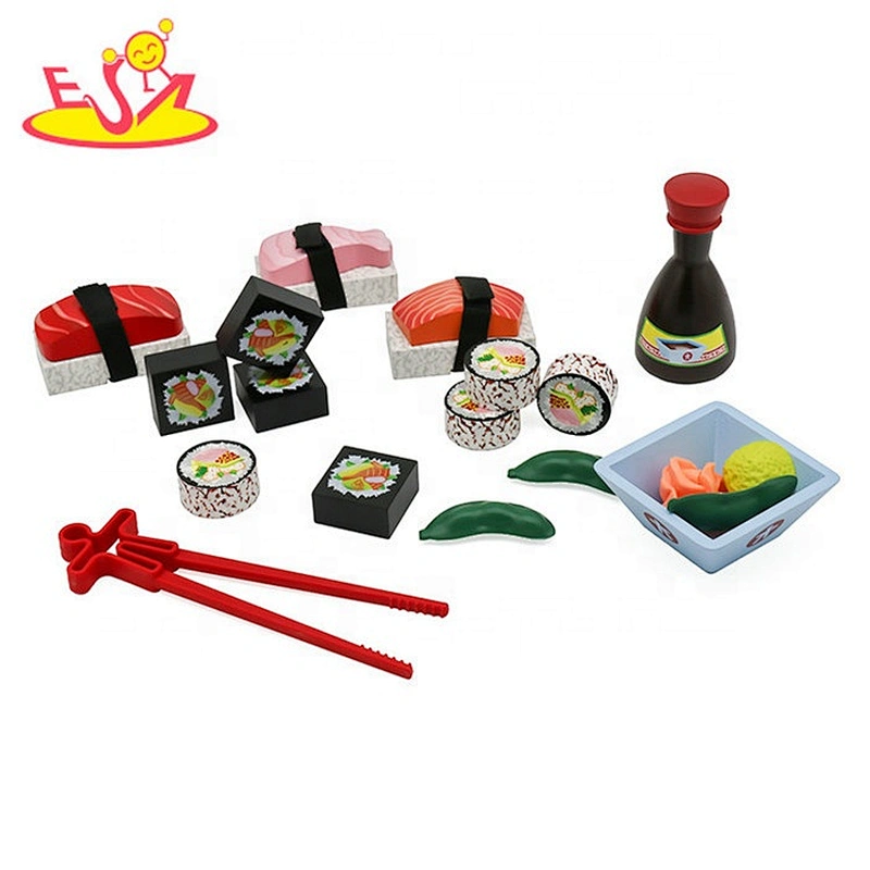 2018 New hottest children wooden toy sushi set for pretend play W10B273