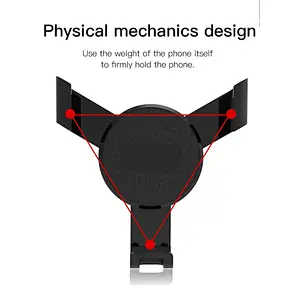 2019 Universal Mini Triangular Gravity Sensor bracket Air Vent Mount Car Cell Phone Holder