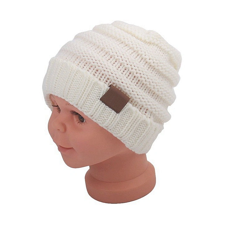 2018 Fashion Winter Style Children'S Hat Winter,Knitted Woolen Hat, Outdoor Thermal Woolen Cap