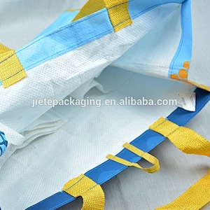 White recyclable polypropylene shopping bag 25kg 50kg pp lamination woven sack