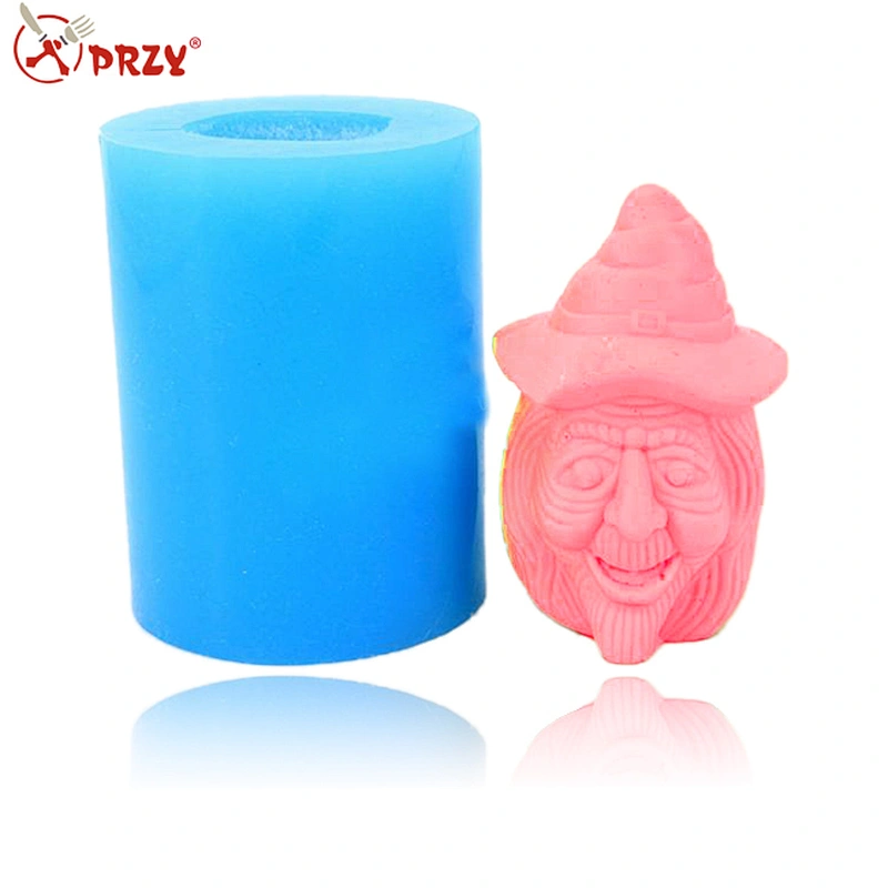 Halloween witch silicone mold silicone soap mold food grade handmade silicone soap mold