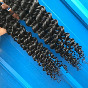 No shedding no tangle 26 28 30 inch kinky curly  virgin cambodian hair natural hair extensions