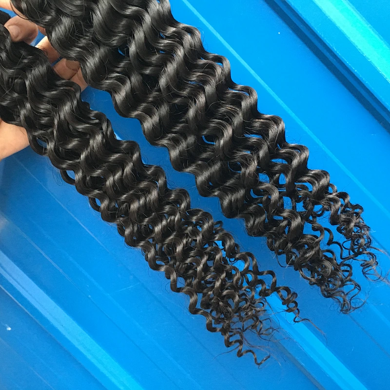 No shedding no tangle 26 28 30 inch kinky curly  virgin cambodian hair natural hair extensions