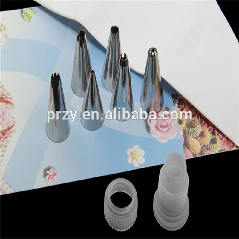 t083 High quality stainless steel piping bag set , cake decorating tools