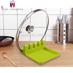 High Quality Food Grade Heat Resistant Silicone Kitchen Utensil Set Rest