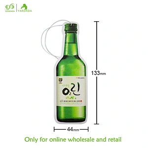Beer shape automotive air freshener, high quality fragrance durable paper air freshener in stock