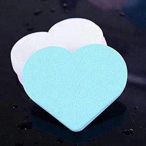 Cheap New Style Heart Shaped Cosmetic Makeup Sponge Tool Compact Powder Puff For Promotion