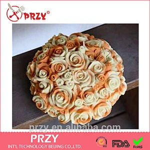 S7014 DIY handmade 3d Flower Bouquet molds for soap Flower Bouquet flower candle molds